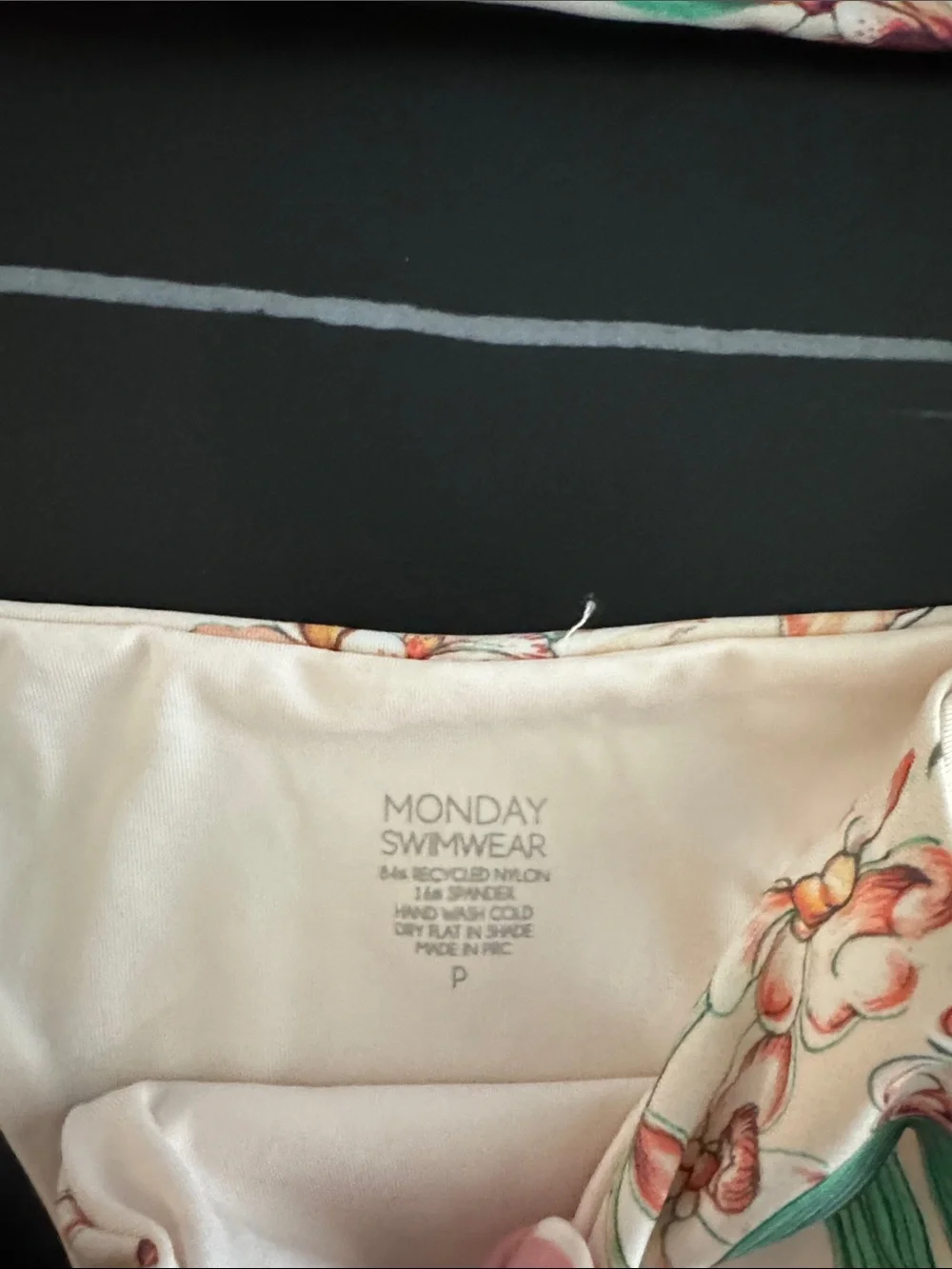 Monday Swimwear Peach Floral Bikini Top & Hanlei Bottoms